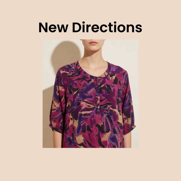 new directions Tops - Women’s Half Sleeve Button Blouse Size Large